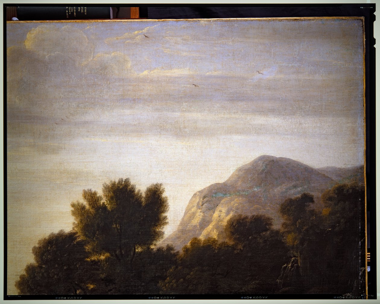 Italská krajina, detail, nedatováno od Gaspard Poussin Dughet
