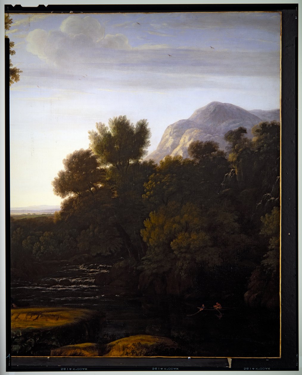 Italská krajina, detail, nedatováno od Gaspard Poussin Dughet