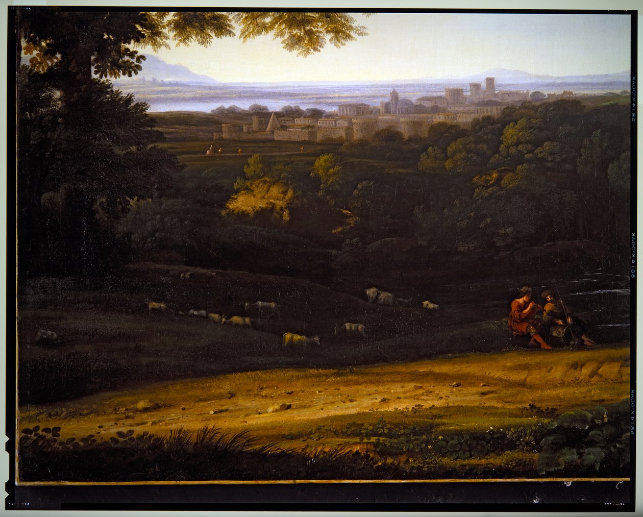 Italská pastorální krajina, nedatováno od Gaspard Poussin Dughet