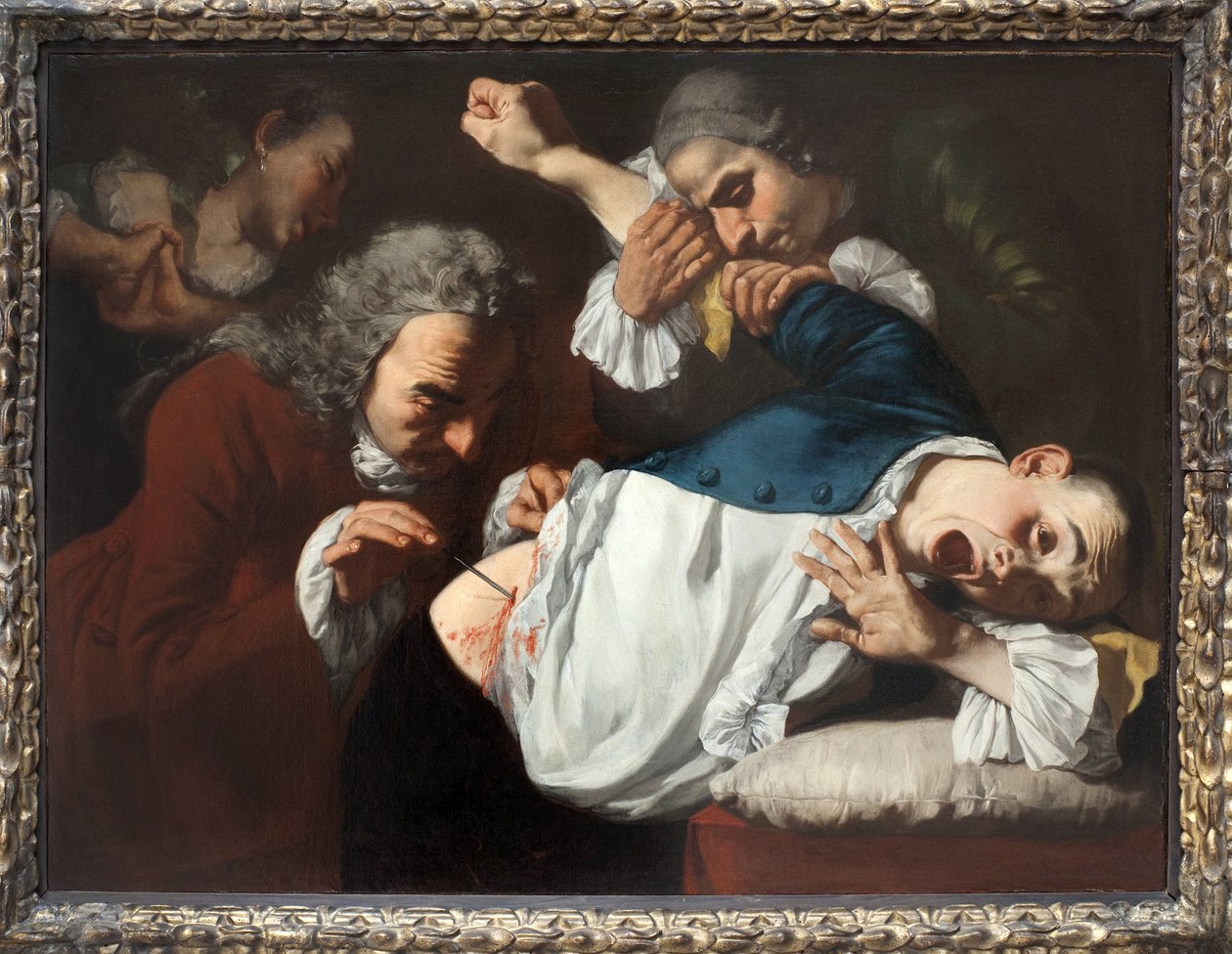 Úkon. Obraz Gaspare Traversi (asi 1722-1770), olej na plátně, ca. 1753-1754. Italské umění 18. století. Staatsgalerie Stuttgart (Německo). od Gaspare Traversi