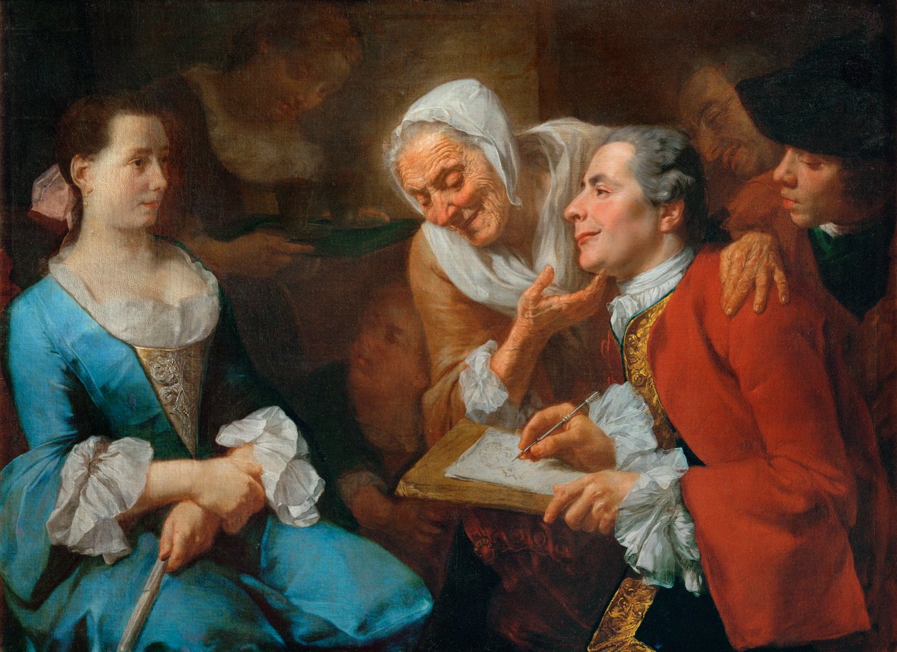 Seance de portrait - Portrétní seance ... od Gaspare Traversi