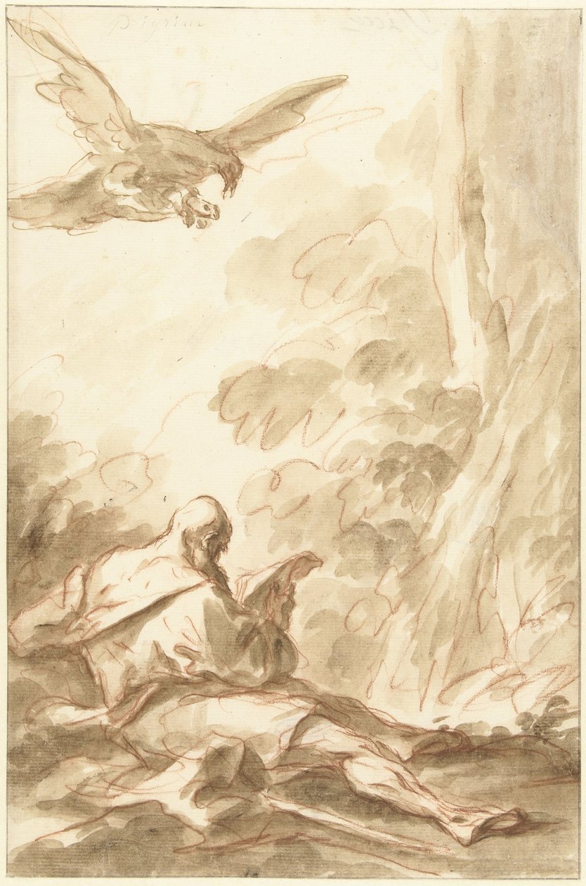 Eliáš krmený havrany od Gasparo Diziani (attributed to)
