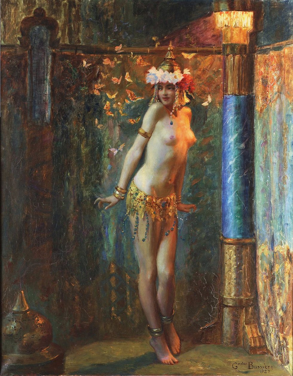 Tanec Salome nebo motýlí dorn od Gaston Bussiere