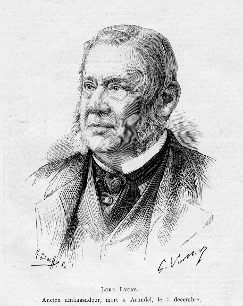 Lord Lyons, 1887 od Gaston Vuillier
