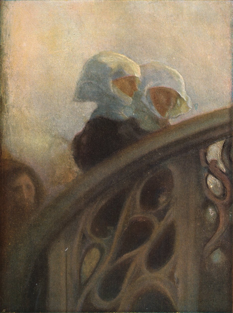 Studie jeptišek, c1896 od Gaston La Touche