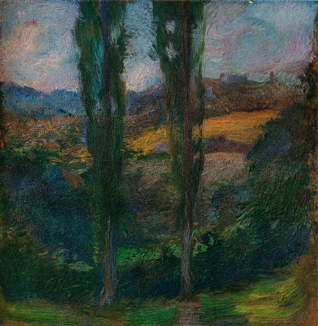Poplars Normandie, c1905 od Gaston La Touche