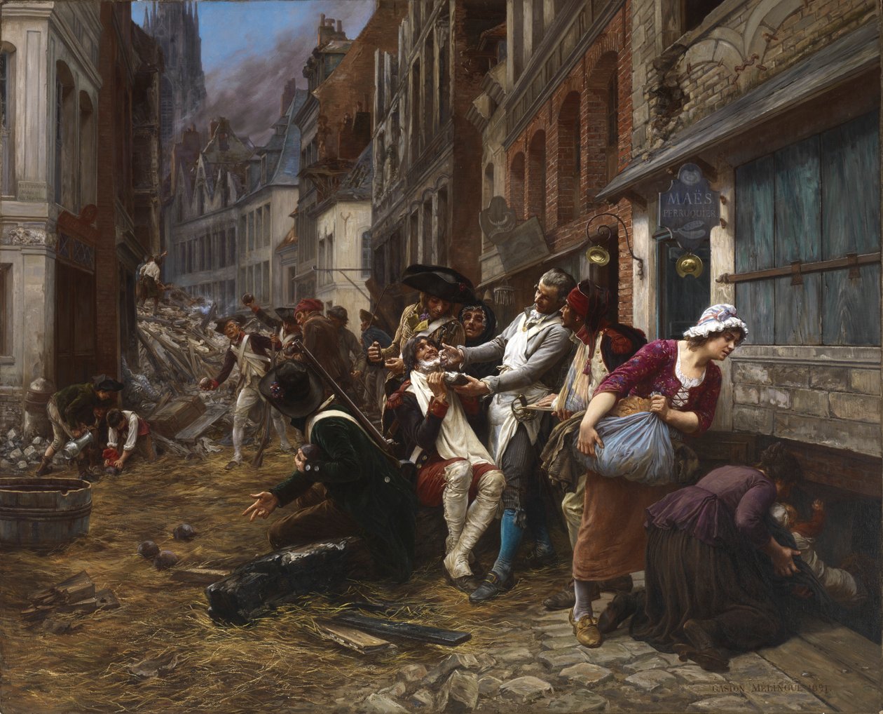 Epizoda obležení Lille, 1792, 1891. od Gaston Theodore Melingue