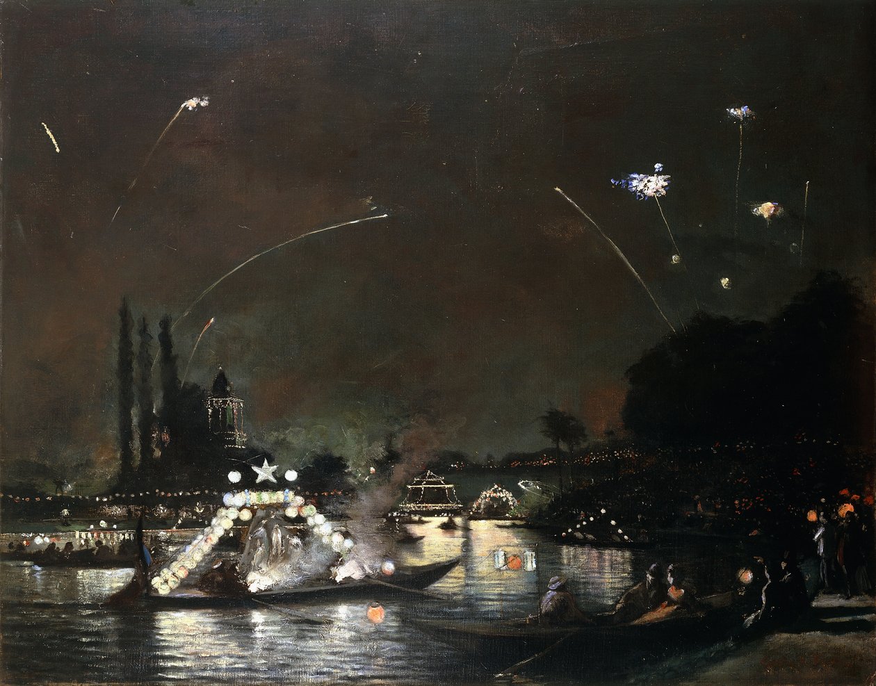 Paříž v noci 14. července; Paříž Noc XIV července, od Gaston de Latouche