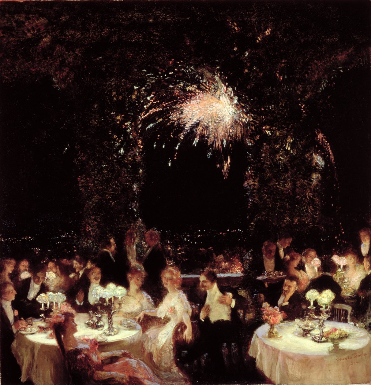 Večeře v kasinu, kolem roku 1906 od Gaston de la Touche
