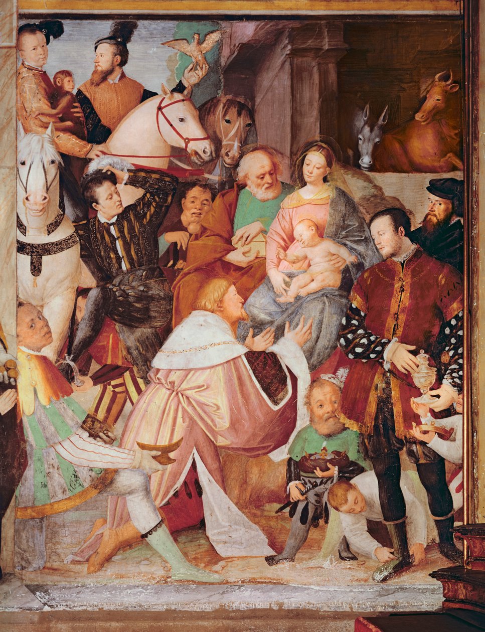 Klanění tří králů, kolem 1532-35 od Gaudenzio Ferrari