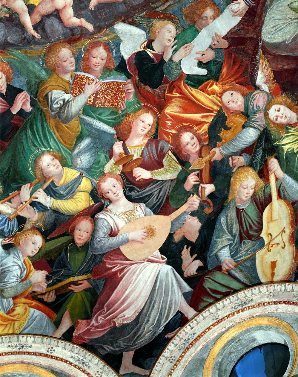 The Concert of Angels, 1534-36 (detail) (viz 175762) od Gaudenzio Ferrari