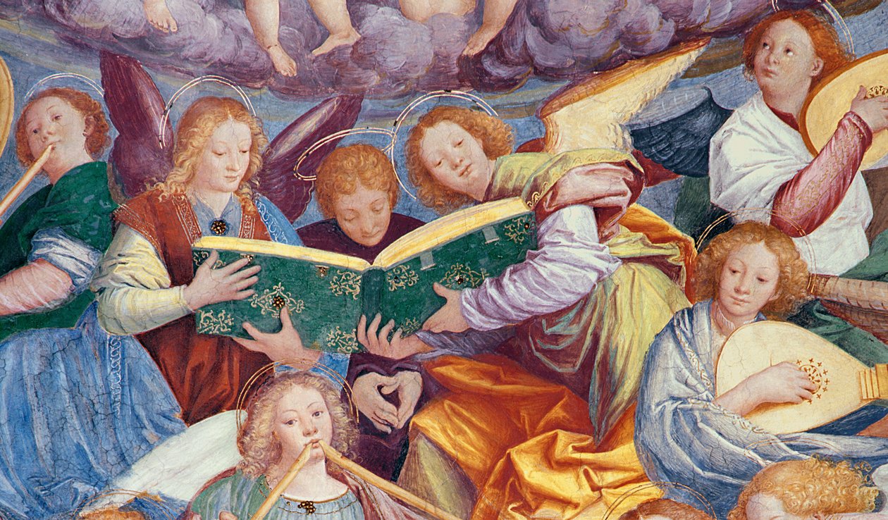 Koncert andělů, 1534-36 detail fresky 175782 od Gaudenzio Ferrari