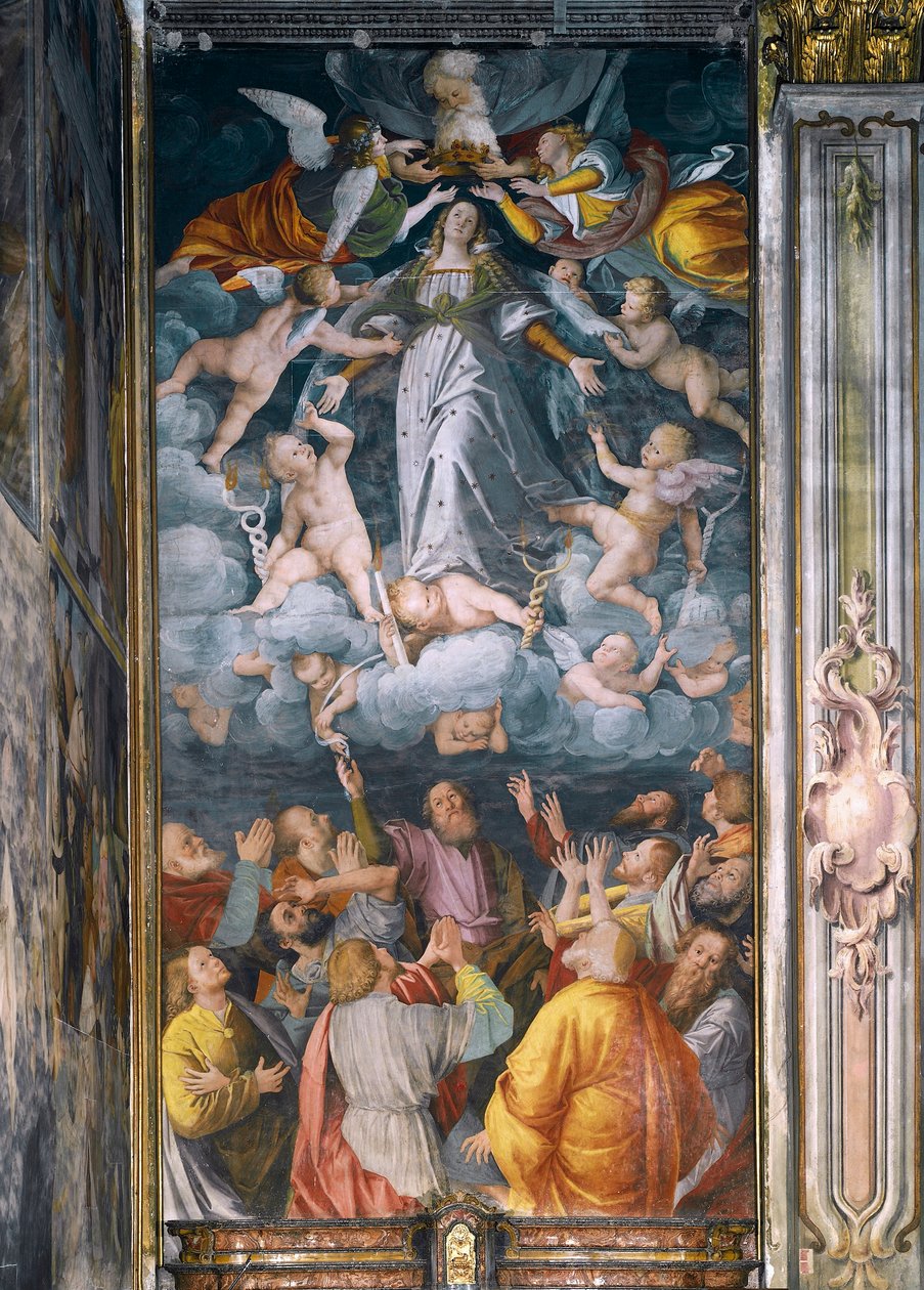 Nanebevzetí Panny Marie od Gaudenzio Ferrari