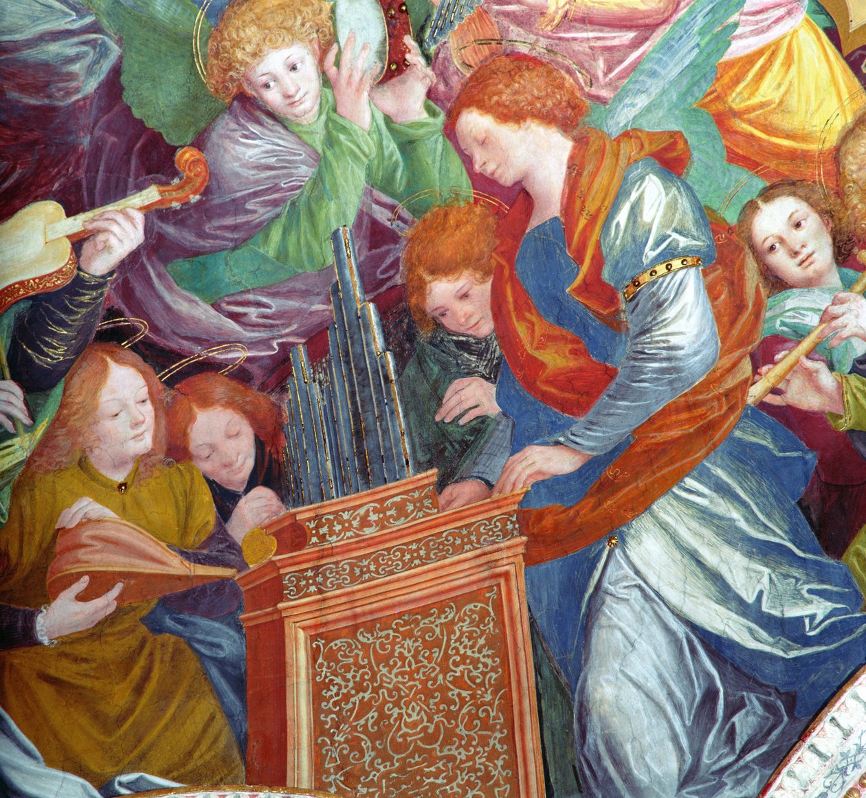 The Concert of Angels, 1534-36 (detail) (viz 175762) od Gaudenzio Ferrari
