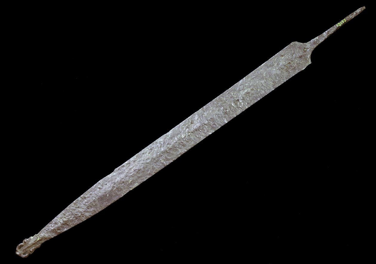 Umění Galie: Iron Spee, doba železná (400 př. n. l.). Muzeum starožitností, Saint Germain en Laye. od Gaulish