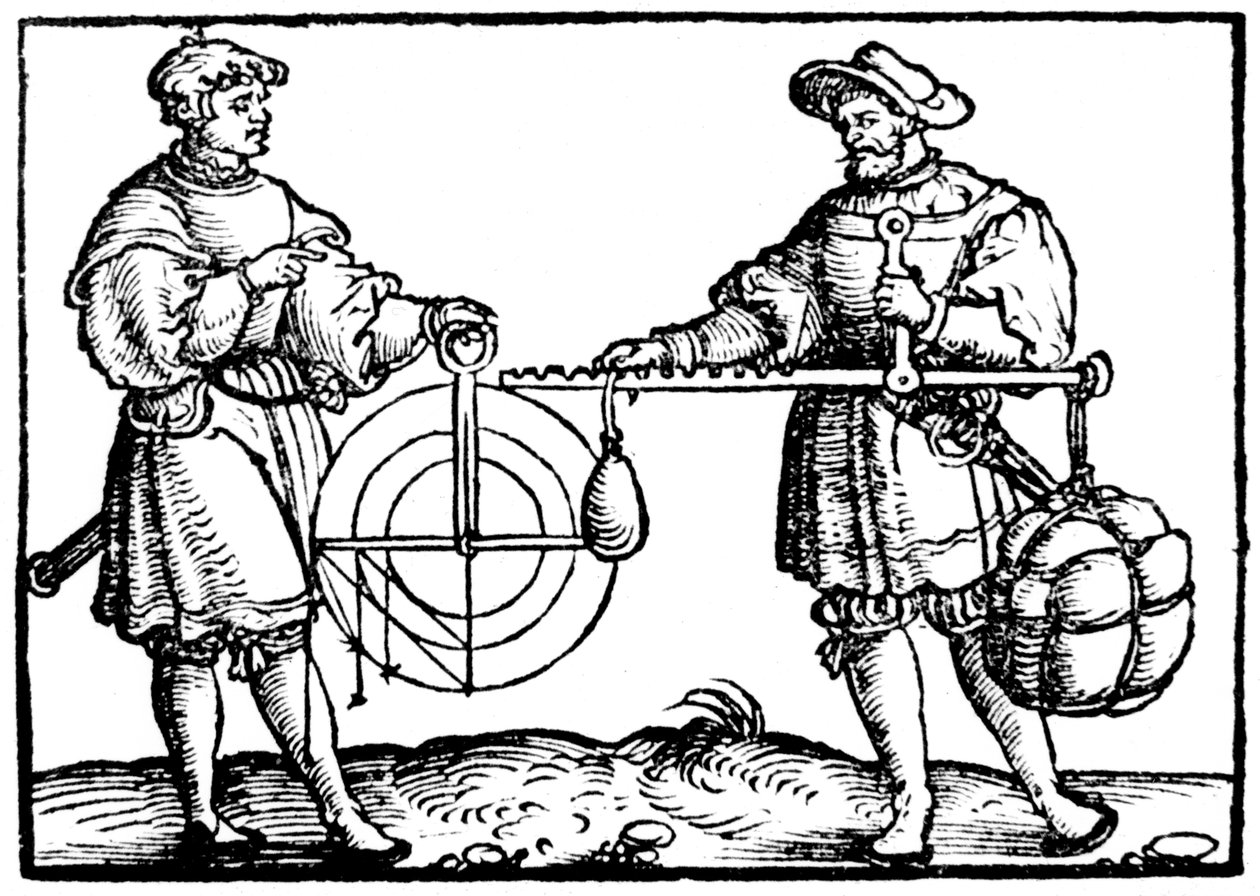 Vážení s ocelárnou, 1547 od Gaultherius Rivius