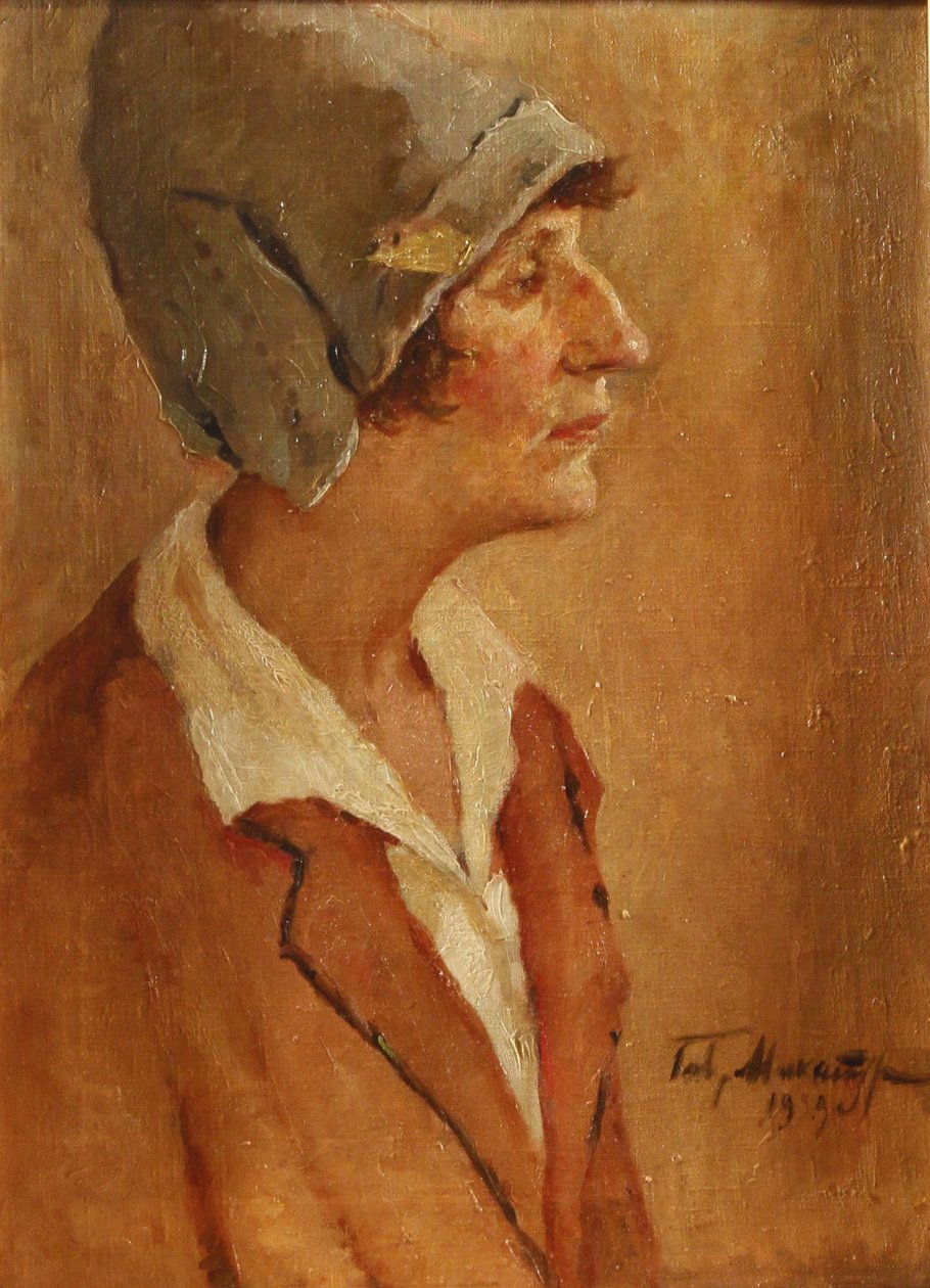 Portrét básnířky Anny Achmatovové 1889-1966, 1929 od Gavriil Petrovich Makaturin