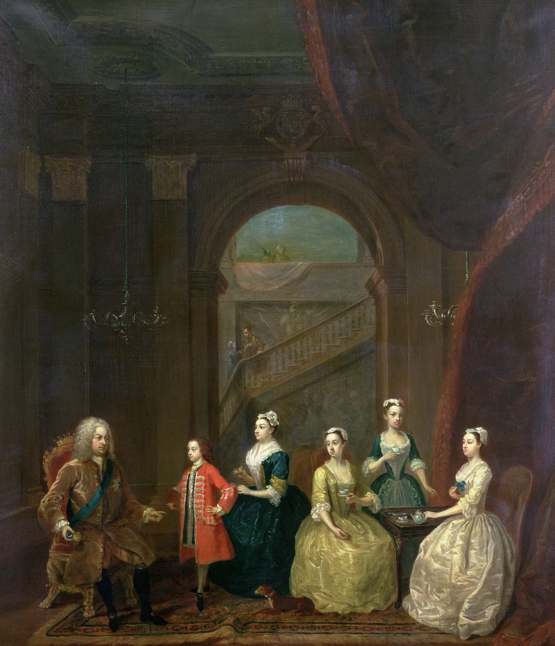 Thomas Wentworth, (1672-1739) hrabě ze Straffordu a jeho rodina, kolem roku 1732 od Gawen Hamilton