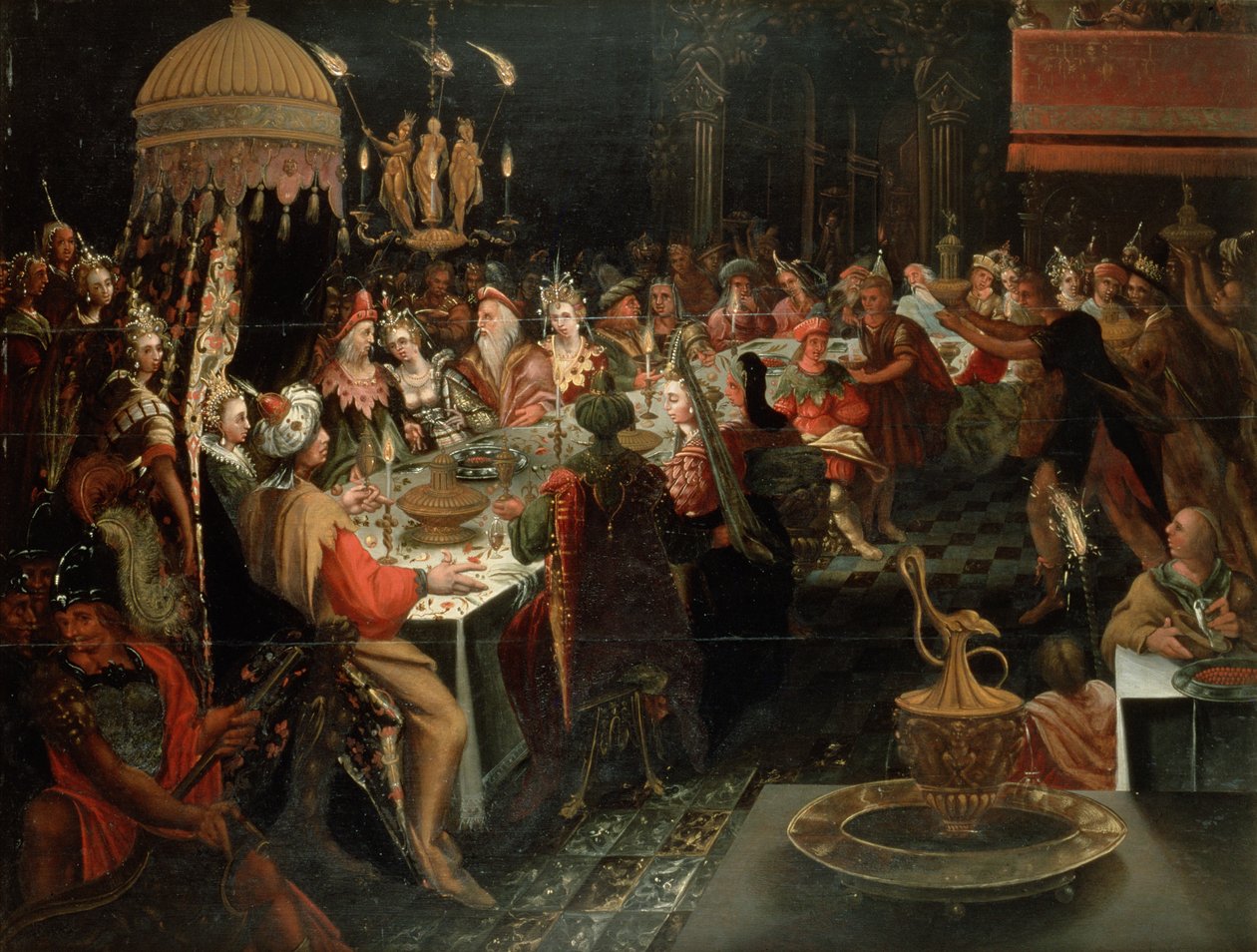Svátek Belšazar, 1600-10 od Gdansk School