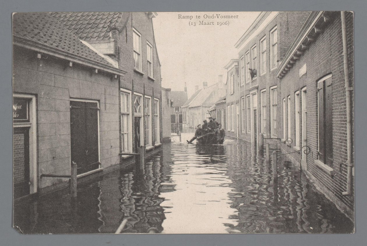 Katastrofa v Oud-Vossemeer 13. března 1906 od Gebroeders van Straaten