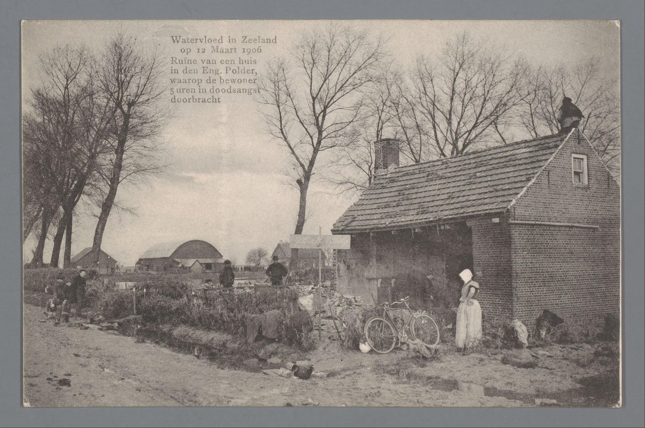 Povodeň na Zélandu dne 12. března 1906 od Gebroeders van Straaten
