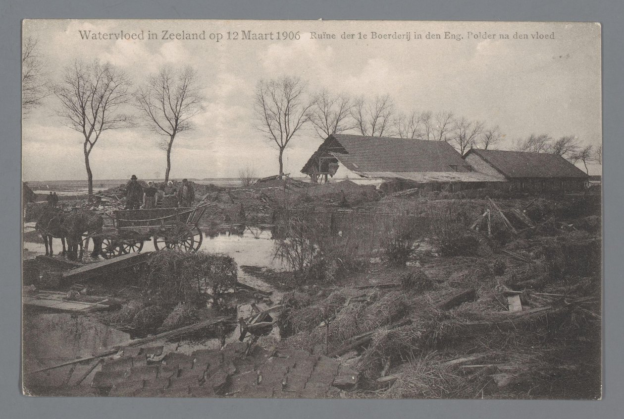 Povodeň na Zélandu dne 12. března 1906 od Gebroeders van Straaten
