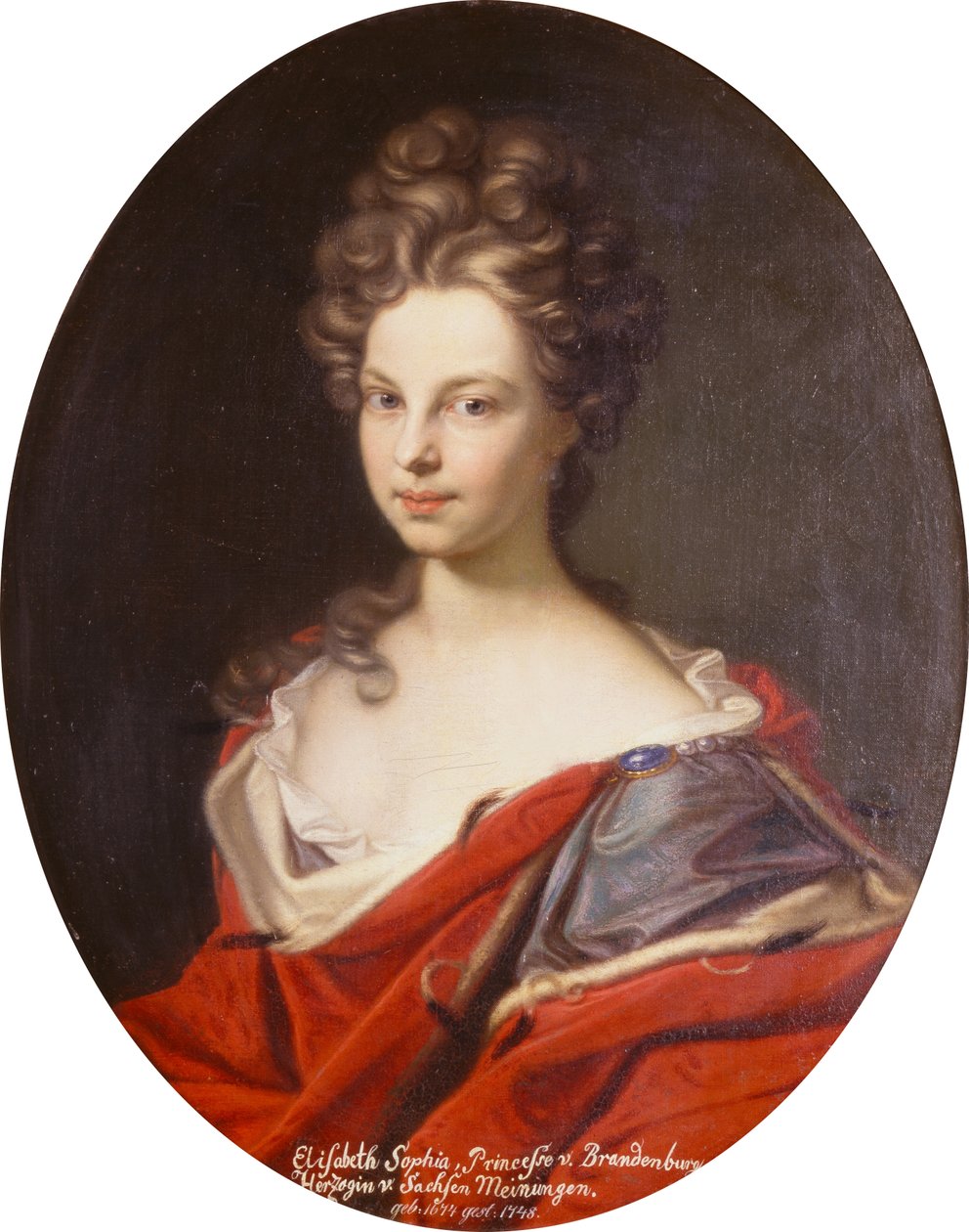 Elisabeth Sophia, Princesse v. Brandenburg Duchess v. Sasko Meiningen. od Gedeon Romandon