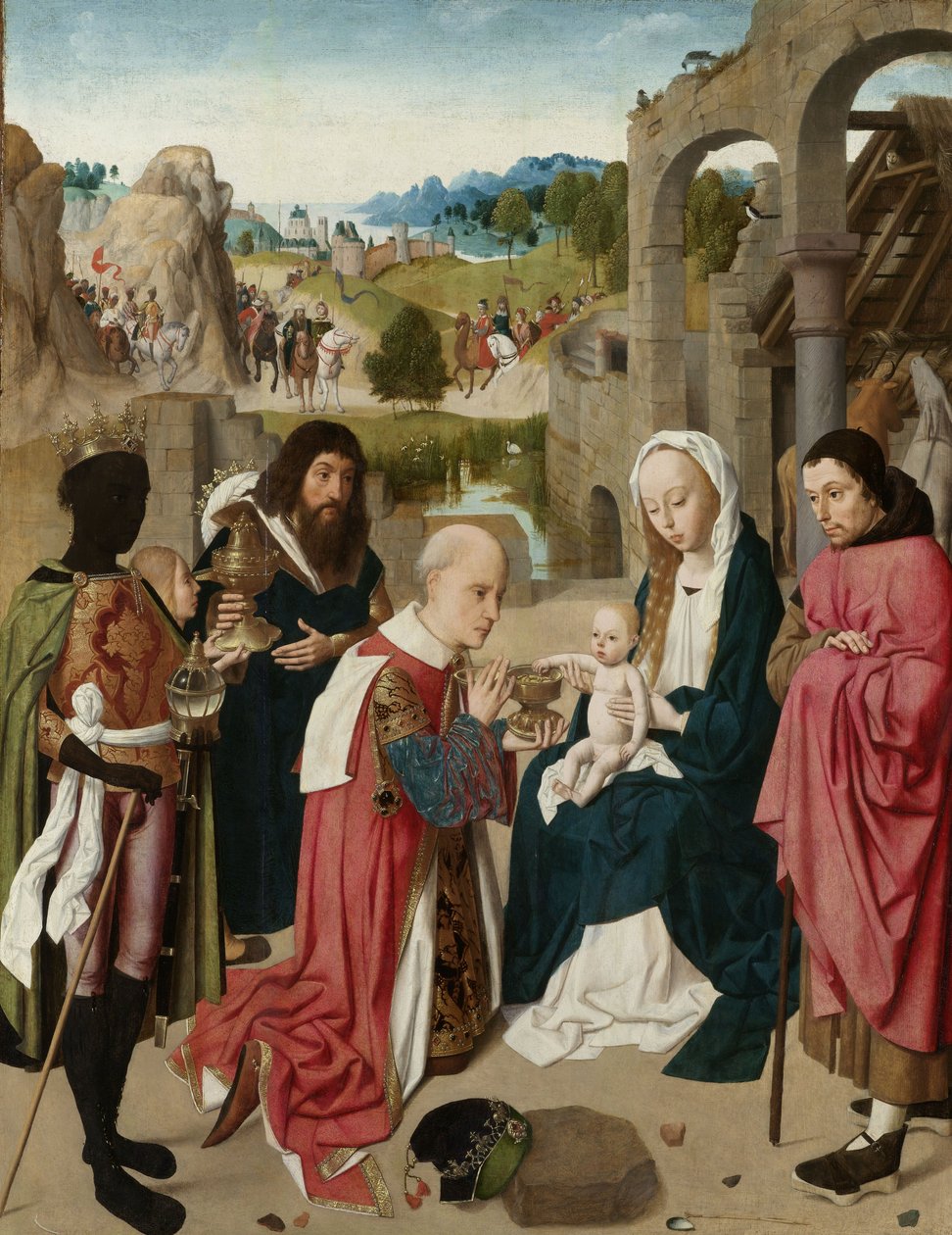 Klanění tří králů, c.1480-85 od Geertgen Tot sint Jans
