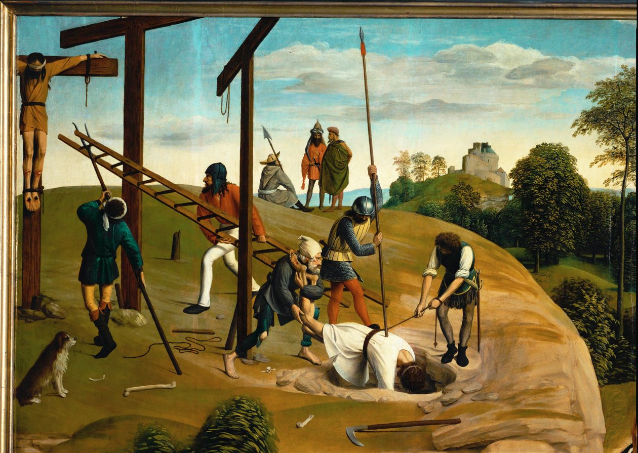 Golgatha (malba na dubovém dřevě) od Geertgen tot Sint Jans