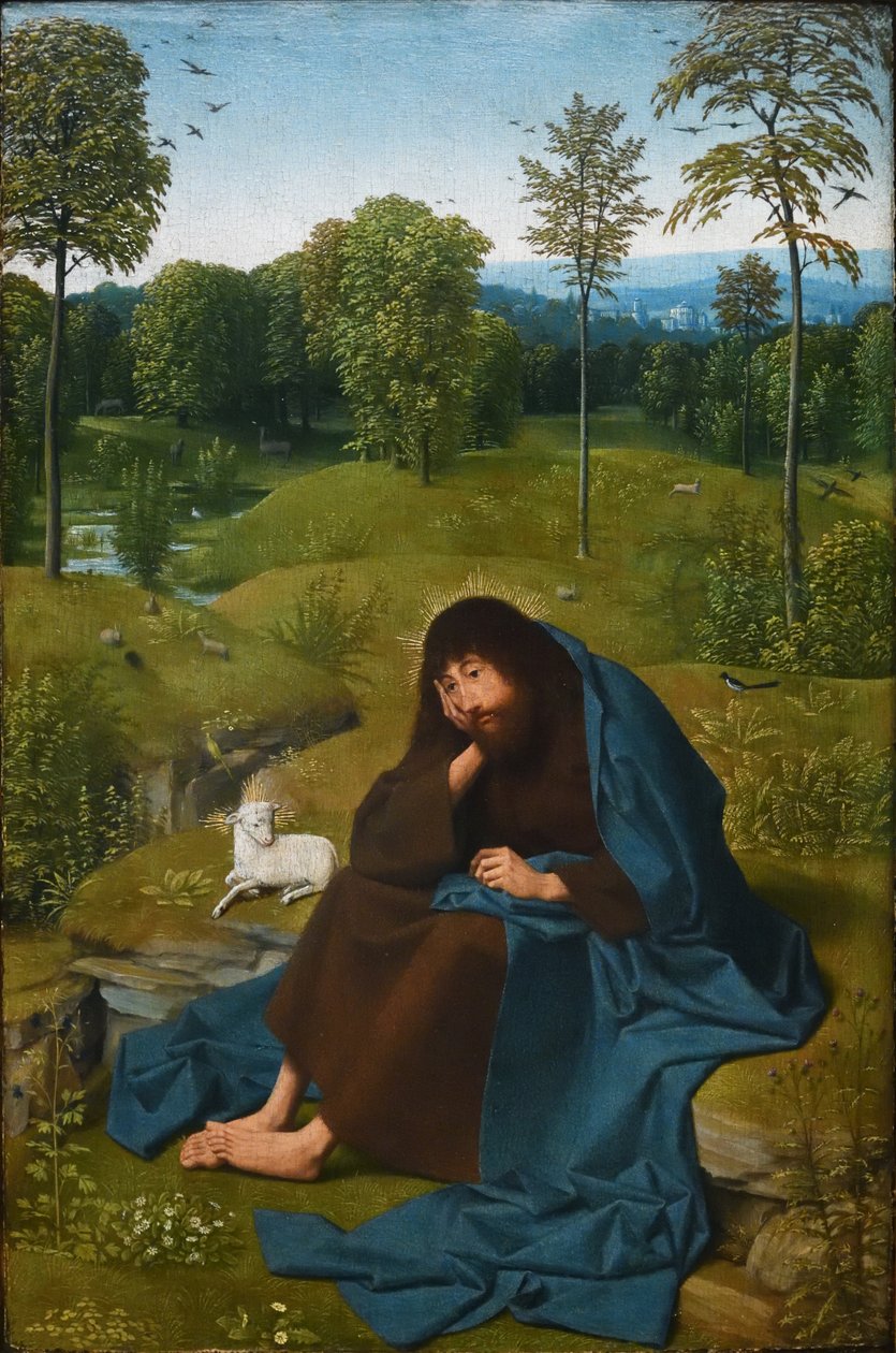 Jan Křtitel na poušti od Geertgen Tot sint Jans