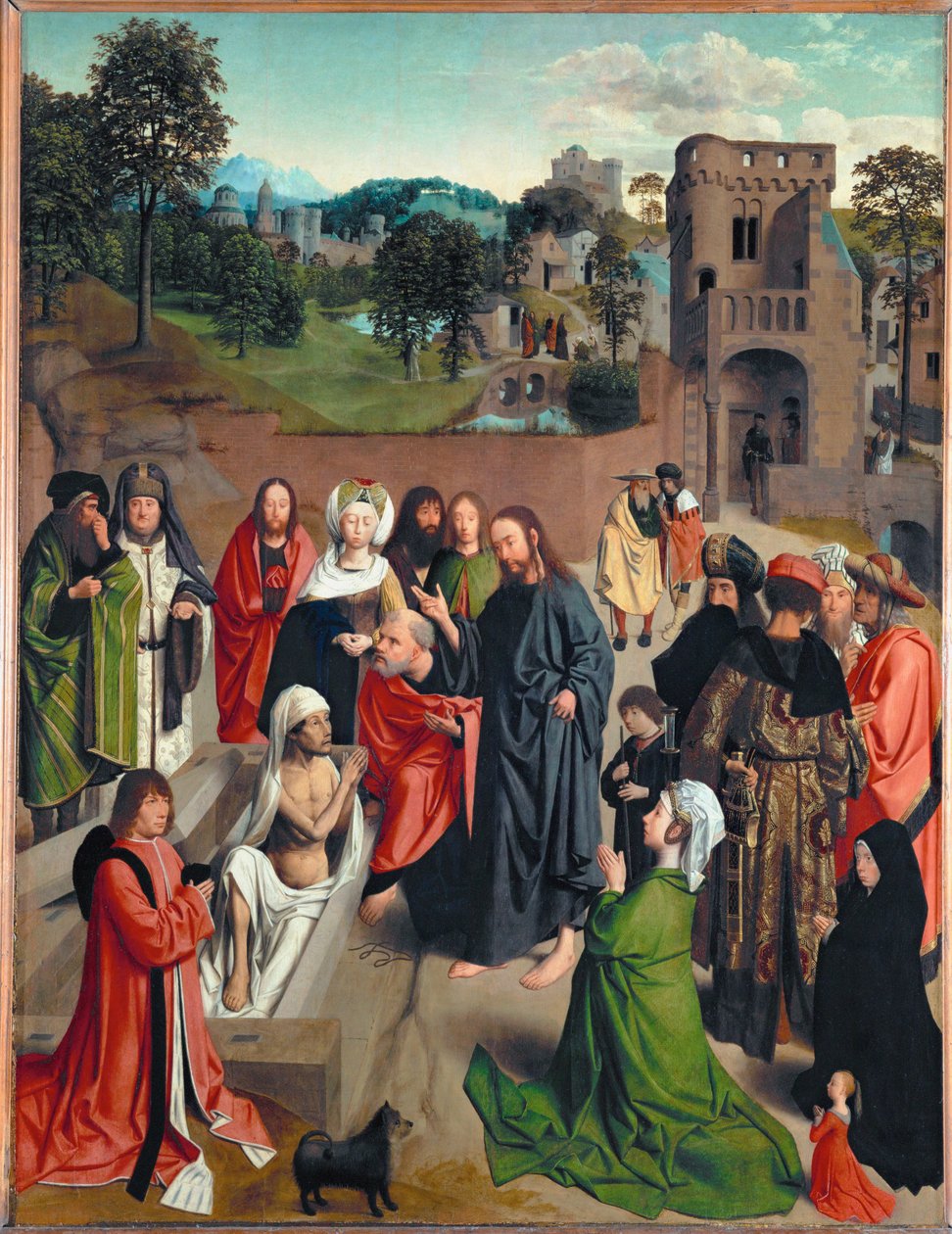 Vzkříšení Lazara... od Geertgen Tot sint Jans