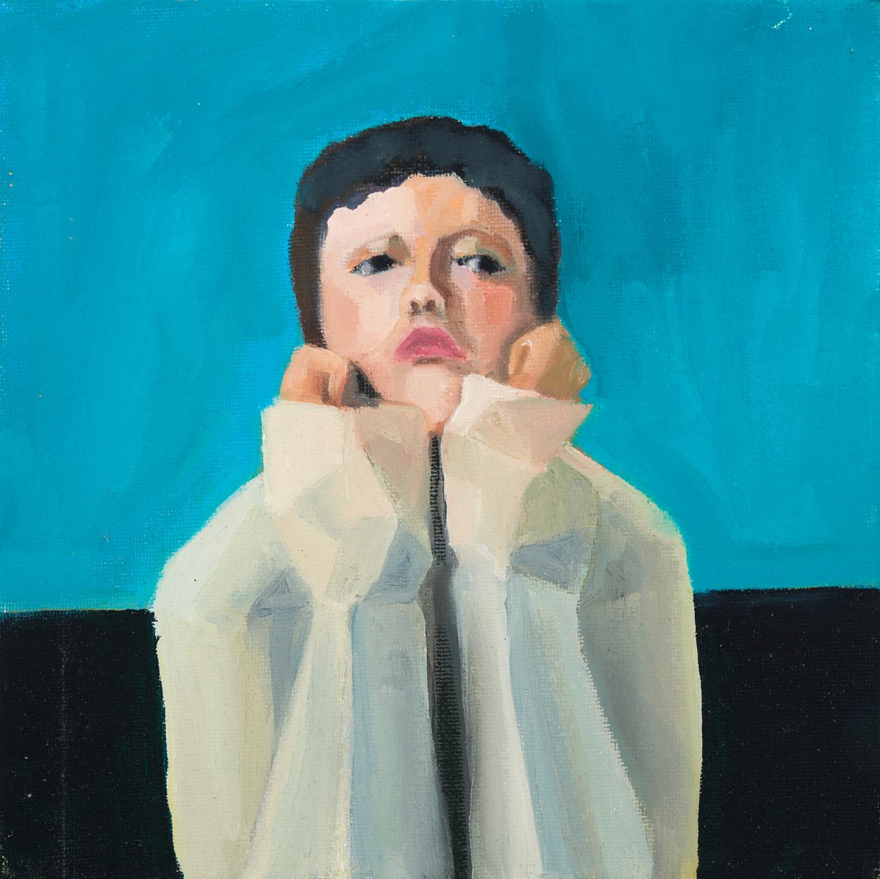 Sulky girl, 2016 (olej na plátně) od Genevieve French