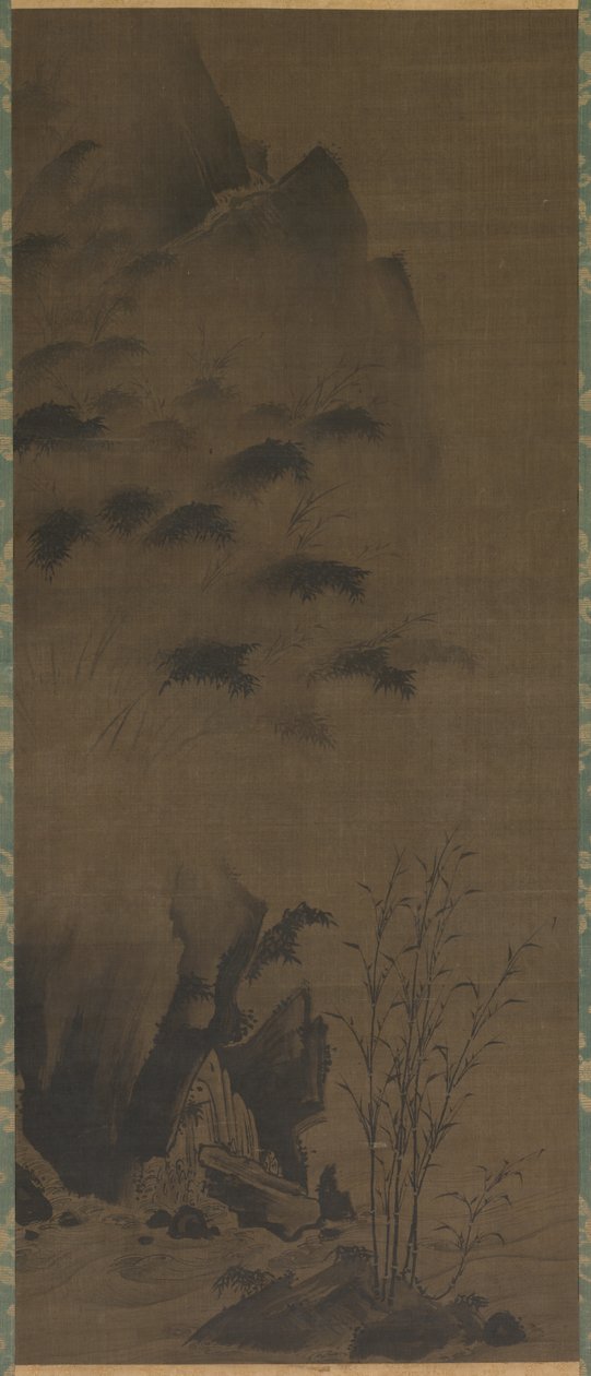 Bamboo in Rain, Bamboo in Wind, počátek 1500. od Genga