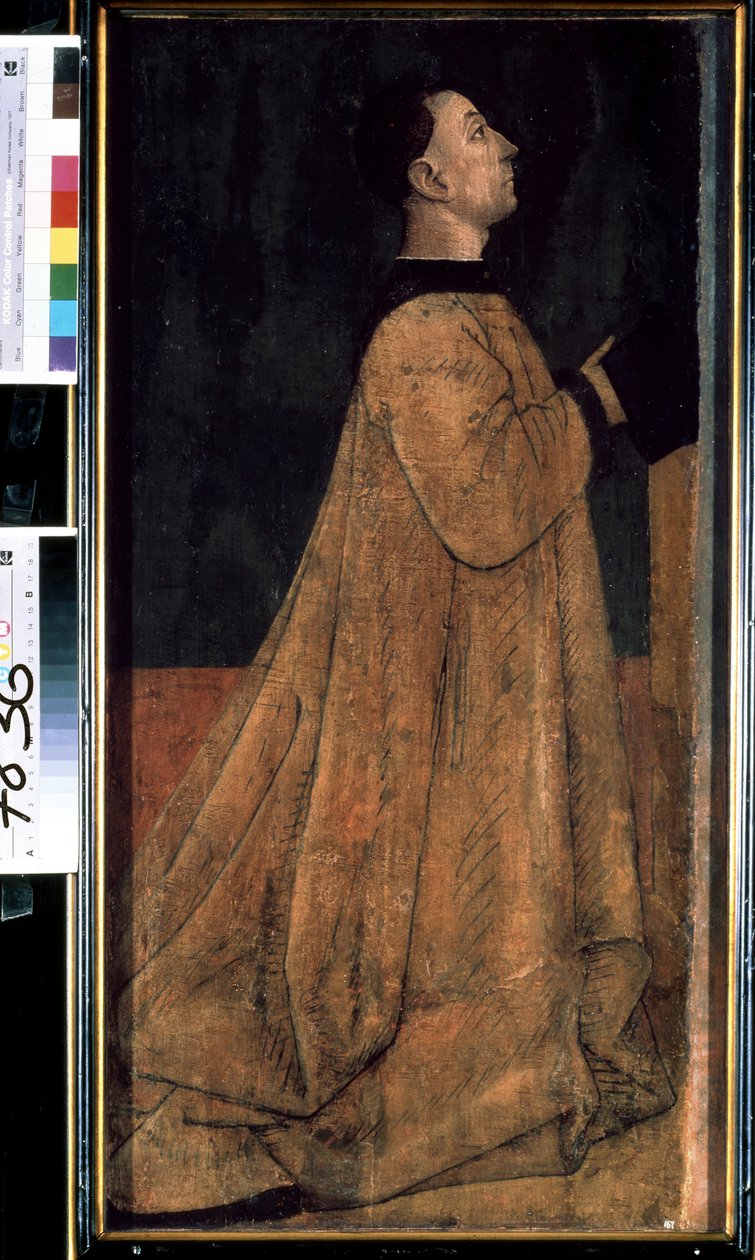 ""Portrét patriciána, člena bohaté rodiny ve středověké Itálii"" (Portrét patriciána) Malba Gentile Belliniho (cca 1429-1507) Muzeum západního a orientálního umění, Kyjev od Gentile Bellini