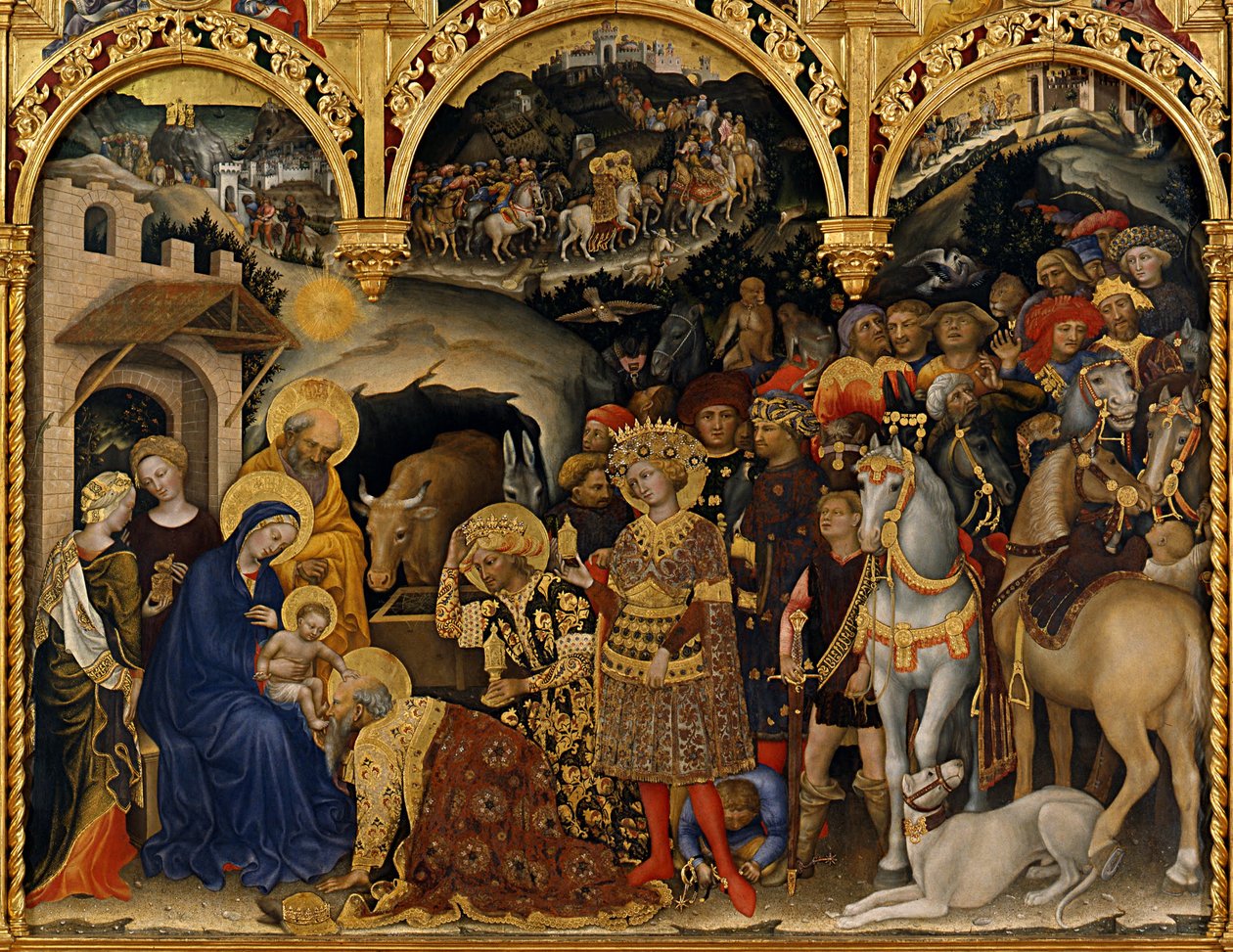 Klanění tří králů, 1423 od Gentile da Fabriano