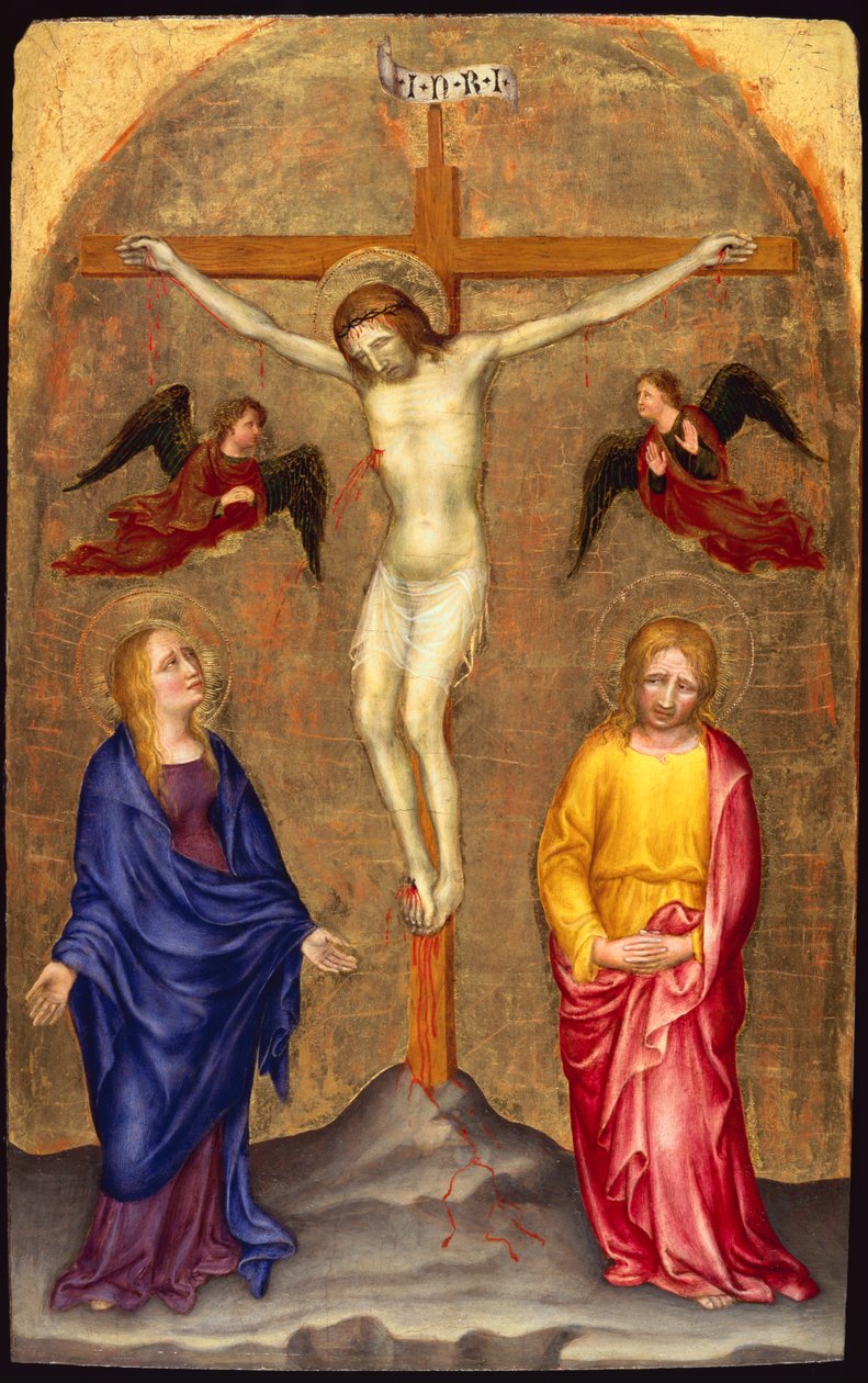 Ukřižování (tempera na panelu) od Gentile da Fabriano