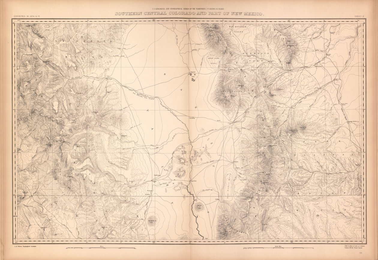 Geologický a geografický atlas Colorada a části přilehlého území od Geological And Geographical Survey Of The Territories
