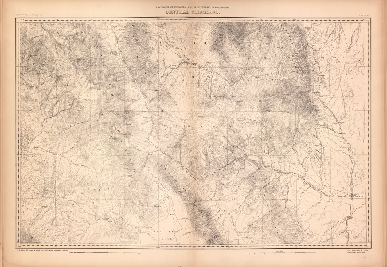 Geologický a geografický atlas Colorada a části přilehlého území od Geological And Geographical Survey Of The Territories