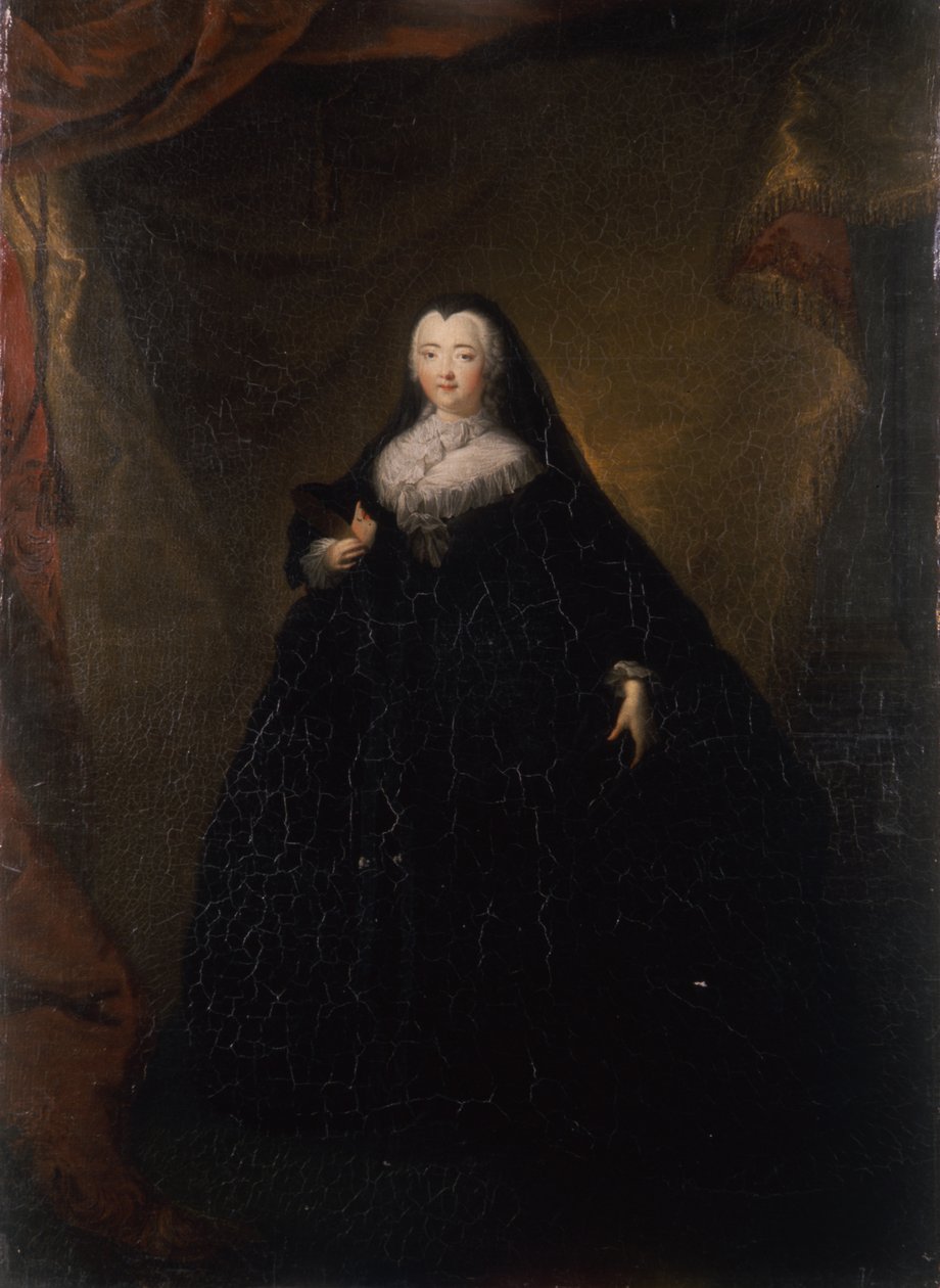 Císařovna Alžběta v Black Domino, 1748 od Georg Christoph Grooth