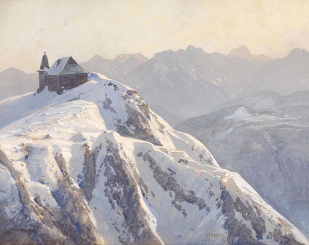 Kostel na Dobratschu od Georg Janny