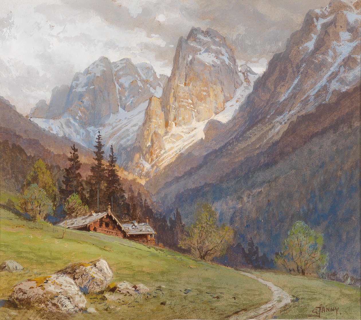 Wilder Kaiser poblíž Kufsteinu od Georg Janny