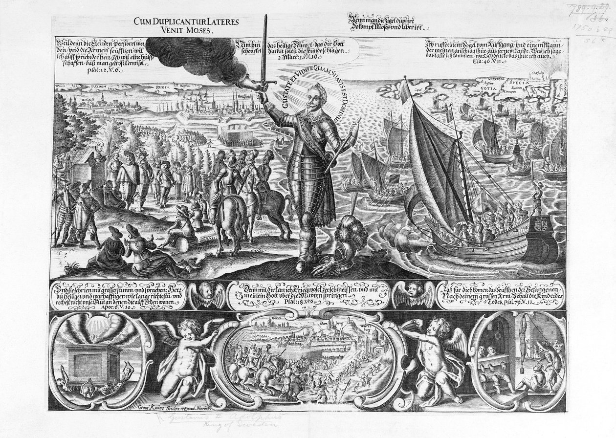Gustavus Adolphus přistává v Stralsundu v roce 1630 od Georg Koler