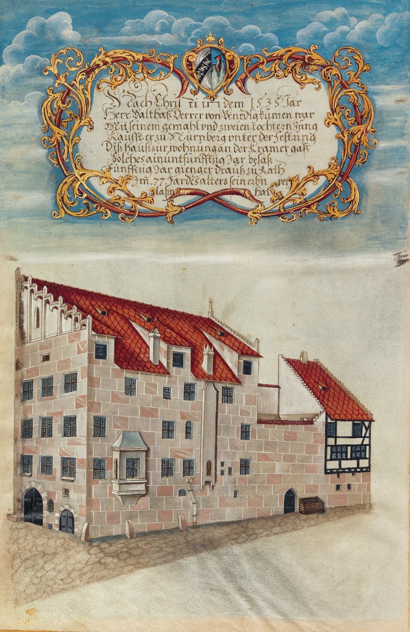 Norimberské sídlo rodiny Derrerových od Georg Strauch