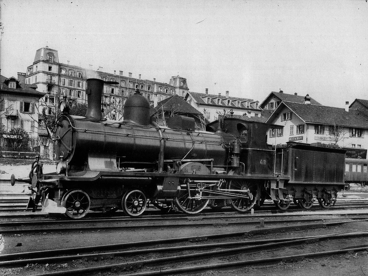 Rychlíková lokomotiva A 2/4 č. 418 Švýcarských spolkových drah od Georg Wilhelm Hecklau