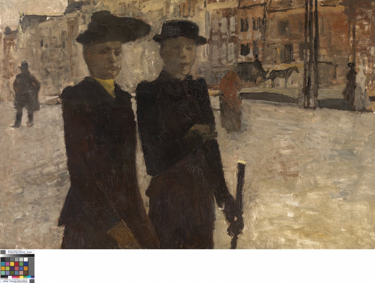 Ženy na Rokinu (olej na plátně) od Georg Hendrik Breitner