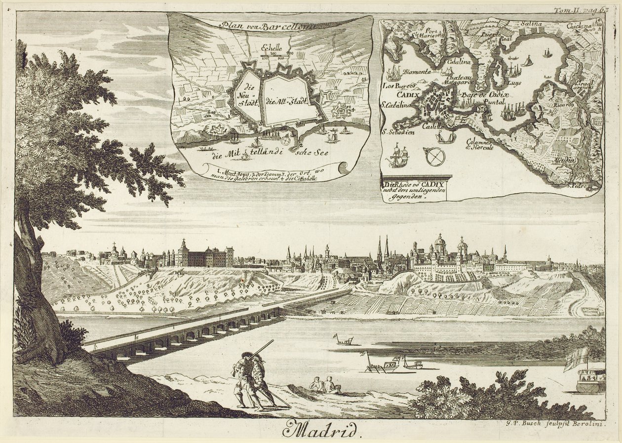 Panorama Madridu od Georg Paul Busch