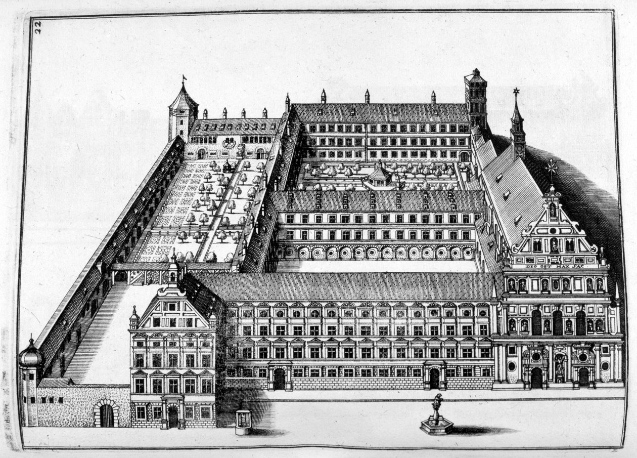 Návrh zámku, 1664 od Georg Andreas Bockler