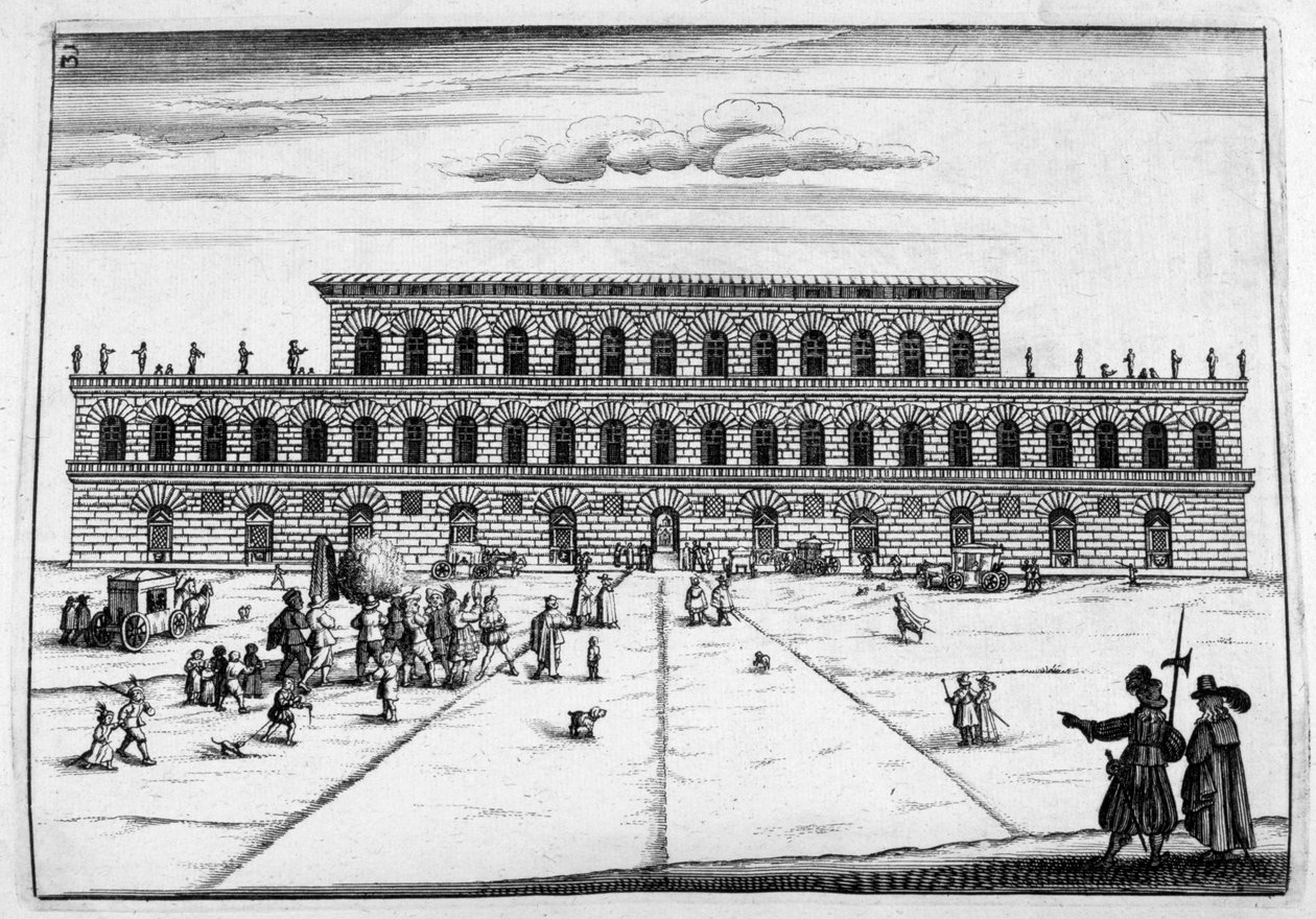 Návrh zámku, 1664 od Georg Andreas Bockler