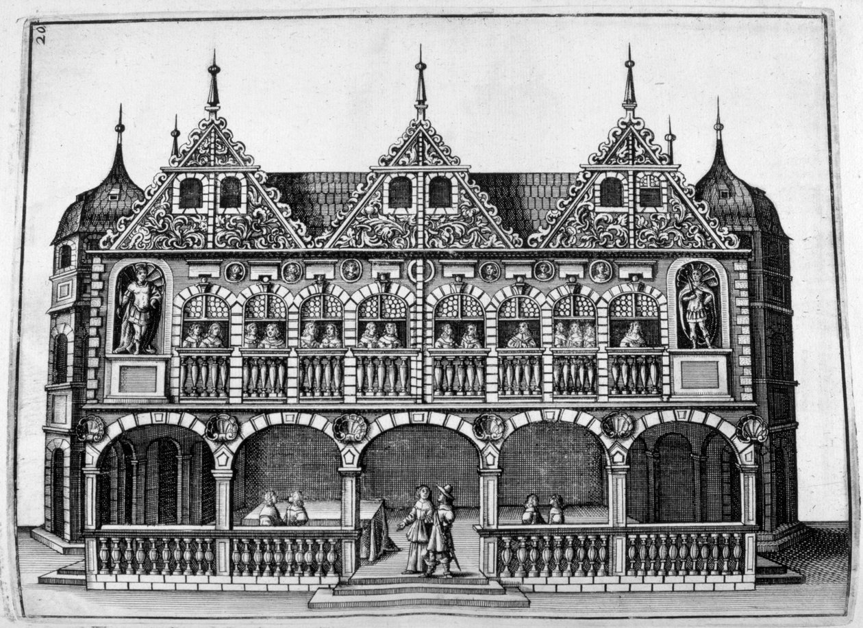 Návrh zámku, 1664 od Georg Andreas Bockler