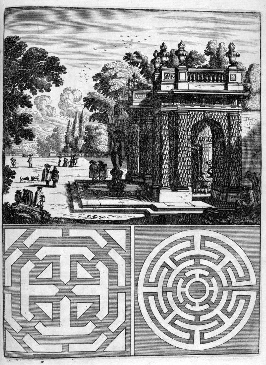Návrh domu a zahrady, 1664 od Georg Andreas Bockler